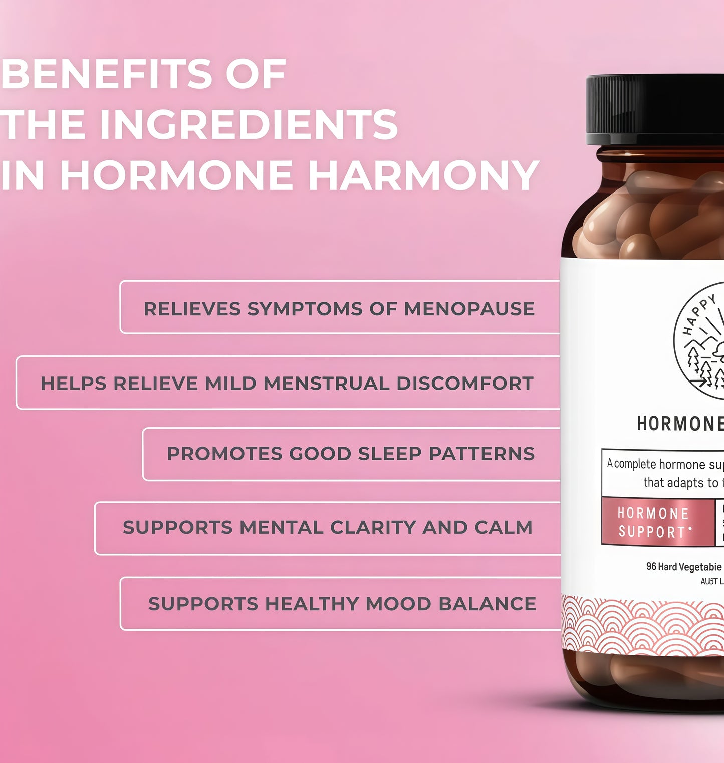 Happy Mammoth Not Available Hormone Harmony Natural Hormonal Support for Women, Relief for Menopause,Perimeno pause,Healthy Hormonal Balance, Hot Flashes.