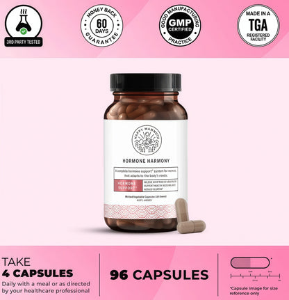 Happy Mammoth Not Available Hormone Harmony Natural Hormonal Support for Women, Relief for Menopause,Perimeno pause,Healthy Hormonal Balance, Hot Flashes.